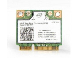 Wifi Bluetooth PCIe mini Intel AC 3160HMW za prenosnik HP ProBook 645 G1 470 G1 G2 IN OSTALE DEMO